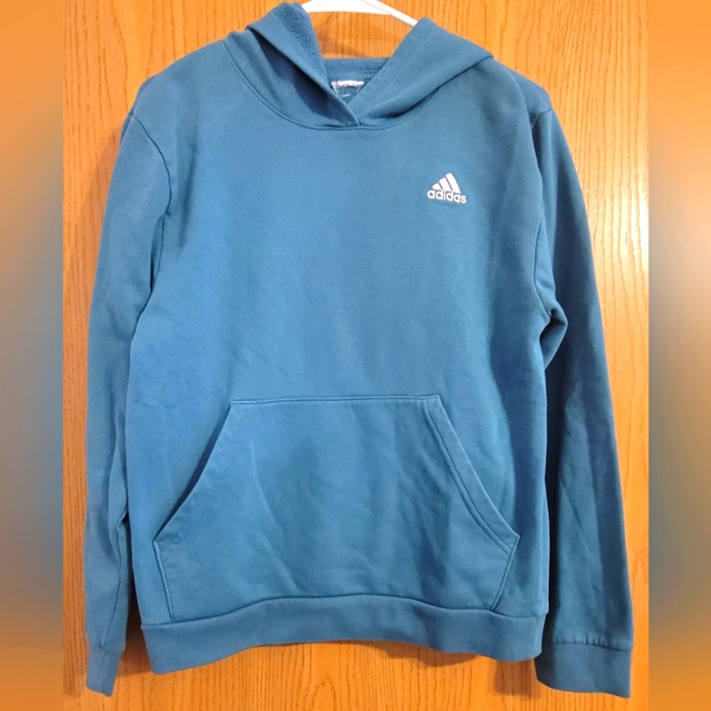 Adidas Boy's Long Sleeve Essential Fleece Pullover Hoodie